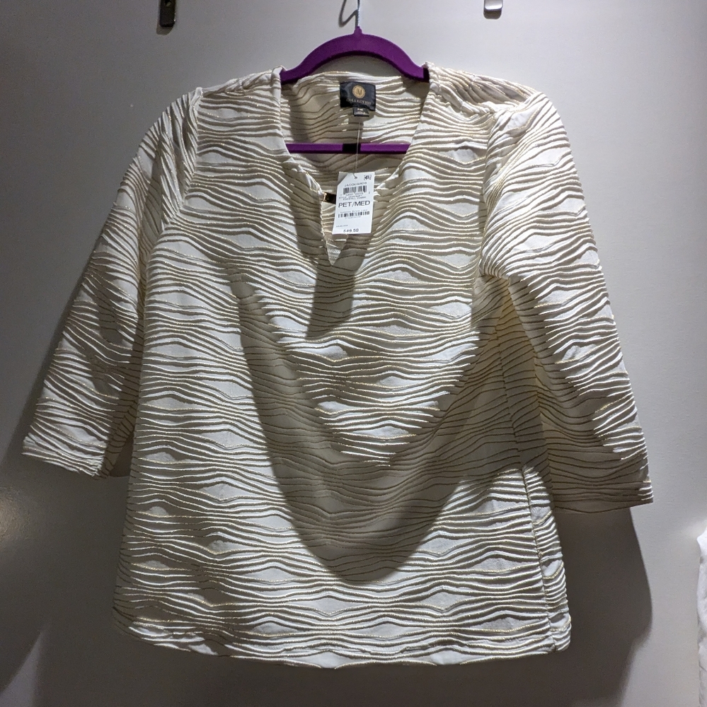 Gold and Cream blouse